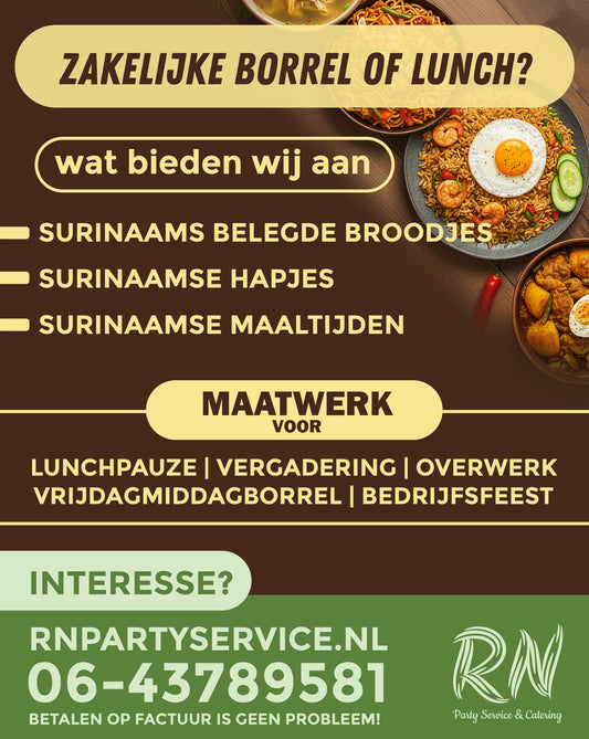 Zakelijke borrel of lunch?